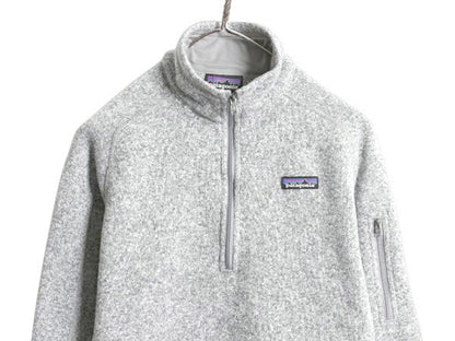 パタゴニア ベターセーター ハーフジップ レディース M 17年製 Patagonia ニット フリース ジャケット プルオーバー ジャンパー 裏起毛 灰