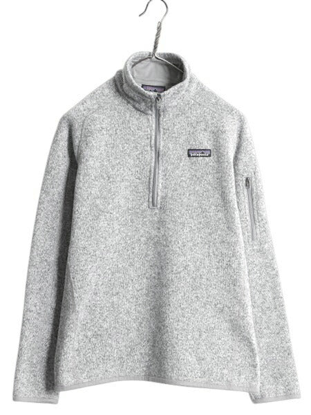 パタゴニア ベターセーター ハーフジップ レディース M 17年製 Patagonia ニット フリース ジャケット プルオーバー ジャンパー 裏起毛 灰