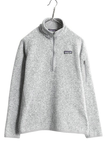 パタゴニア ベターセーター ハーフジップ レディース M 17年製 Patagonia ニット フリース ジャケット プルオーバー ジャンパー 裏起毛 灰