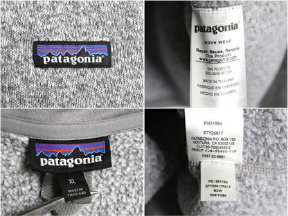 パタゴニア ベターセーター ハーフジップ レディース XL 17年製 Patagonia ニット フリース ジャケット プルオーバー ジャンパー 裏起毛 灰