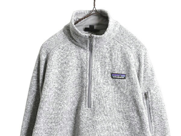パタゴニア ベターセーター ハーフジップ レディース XL 17年製 Patagonia ニット フリース ジャケット プルオーバー ジャンパー 裏起毛 灰