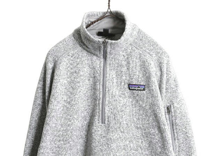 パタゴニア ベターセーター ハーフジップ レディース XL 17年製 Patagonia ニット フリース ジャケット プルオーバー ジャンパー 裏起毛 灰