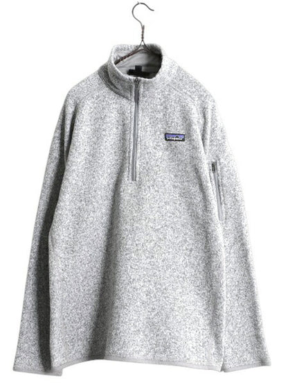 パタゴニア ベターセーター ハーフジップ レディース XL 17年製 Patagonia ニット フリース ジャケット プルオーバー ジャンパー 裏起毛 灰