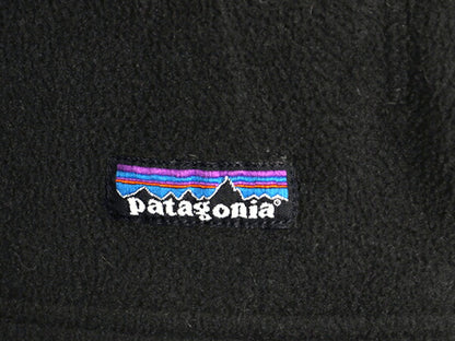 パタゴニア シンチラ フリース ベスト レディース XS / 古着 Patagonia アウトドア フルジップ 重ね着 前開き ハイネック ワンポイント 黒