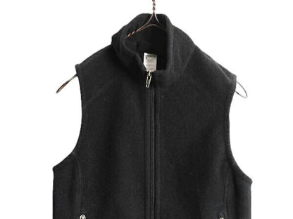 パタゴニア シンチラ フリース ベスト レディース XS / 古着 Patagonia アウトドア フルジップ 重ね着 前開き ハイネック ワンポイント 黒