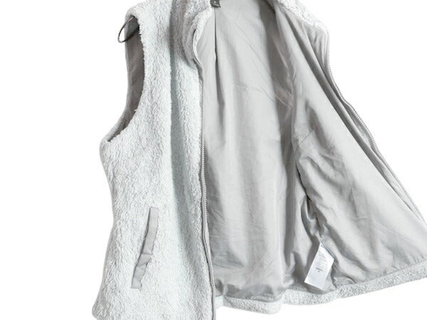 パタゴニア ロスガトス フリース ベスト レディース M / 15年製 Patagonia 毛長 パイル ボア 重ね着 フルジップ アウトドア ハイネック 灰