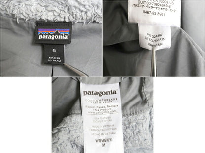 パタゴニア ロスガトス フリース ベスト レディース M / 15年製 Patagonia 毛長 パイル ボア 重ね着 フルジップ アウトドア ハイネック 灰