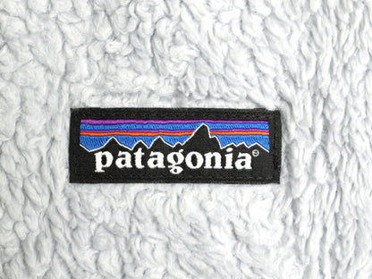 パタゴニア ロスガトス フリース ベスト レディース M / 15年製 Patagonia 毛長 パイル ボア 重ね着 フルジップ アウトドア ハイネック 灰