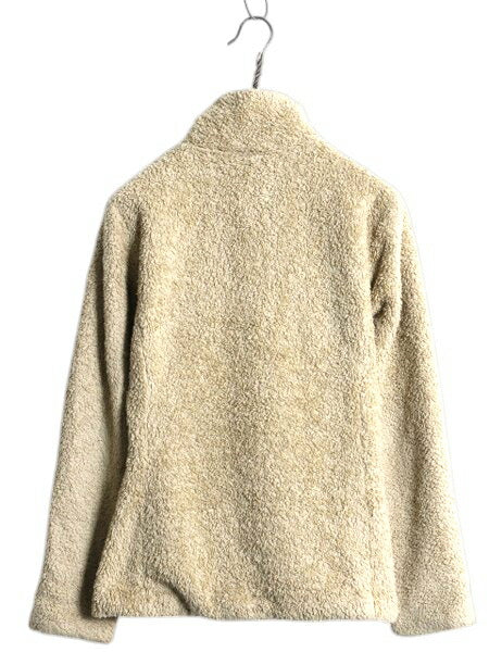 パタゴニア ロスガトス フリース ジャケット レディース XS 14年製 Patagonia アウトドア フルジップ 毛長 パイル ボア ブルゾン ベージュ