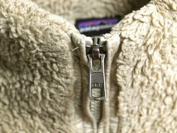 パタゴニア ロスガトス フリース ジャケット レディース XS 14年製 Patagonia アウトドア フルジップ 毛長 パイル ボア ブルゾン ベージュ