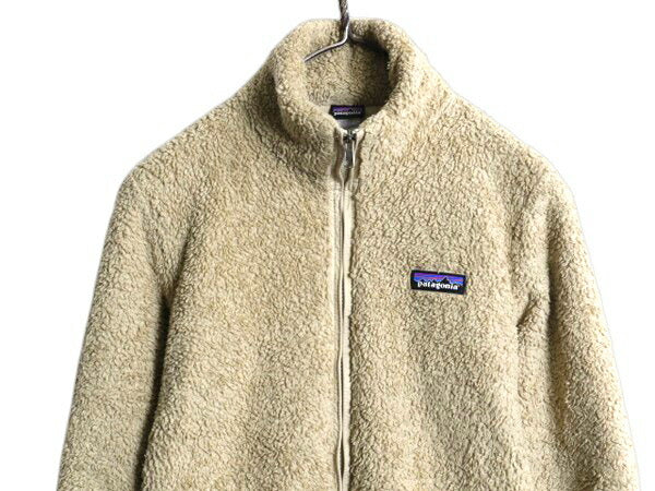 パタゴニア ロスガトス フリース ジャケット レディース XS 14年製 Patagonia アウトドア フルジップ 毛長 パイル ボア ブルゾン ベージュ