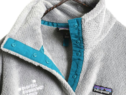 パタゴニア リツール スナップT プルオーバー ジャケット レディース L / 古着 17年製 Patagonia フリース アウトドア ブルゾン ハイネック