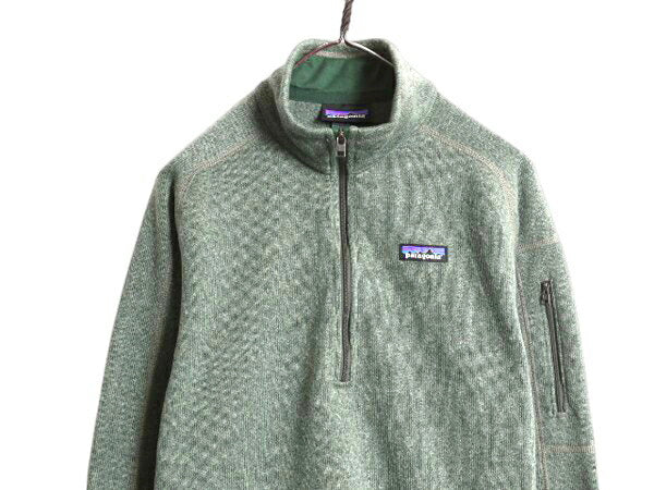 パタゴニア ベターセーター ハーフジップ レディース L 程/ 22年製 Patagonia アウトドア フリース ジャケット プルオーバー ジャンパー 緑