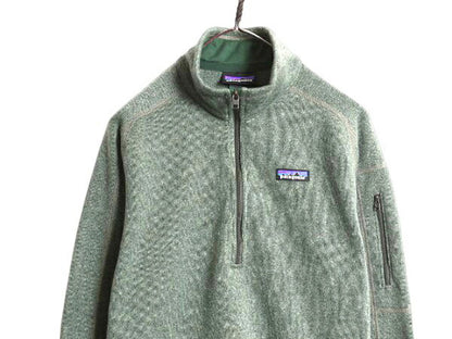 パタゴニア ベターセーター ハーフジップ レディース L 程/ 22年製 Patagonia アウトドア フリース ジャケット プルオーバー ジャンパー 緑