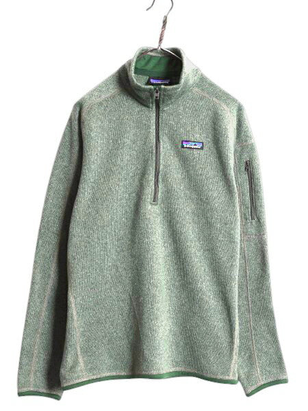 パタゴニア ベターセーター ハーフジップ レディース L 程/ 22年製 Patagonia アウトドア フリース ジャケット プルオーバー ジャンパー 緑