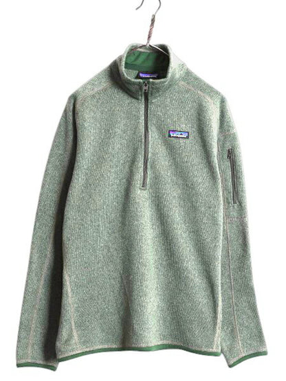 パタゴニア ベターセーター ハーフジップ レディース L 程/ 22年製 Patagonia アウトドア フリース ジャケット プルオーバー ジャンパー 緑