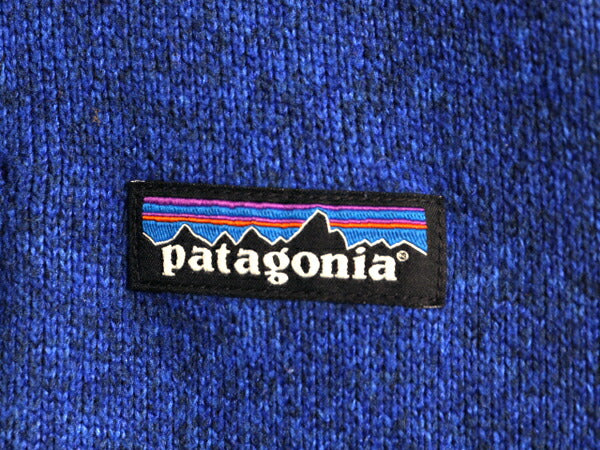 パタゴニア ベターセーター ベスト メンズ S / 16年製 Patagonia フリース セーター 前開き フルジップ アウトドア ハイネック 重ね着 青