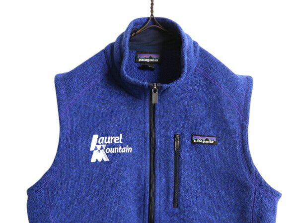 パタゴニア ベターセーター ベスト メンズ S / 16年製 Patagonia フリース セーター 前開き フルジップ アウトドア ハイネック 重ね着 青