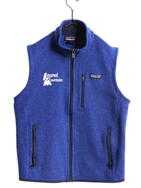 パタゴニア ベターセーター ベスト メンズ S / 16年製 Patagonia フリース セーター 前開き フルジップ アウトドア ハイネック 重ね着 青