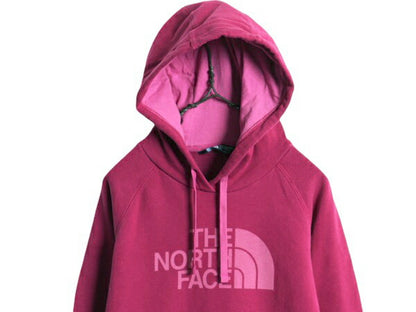 ノースフェイス プリント スウェット フード パーカー レディース L The North Face プルオーバー 裏起毛 トレーナー アウトドア ツートン