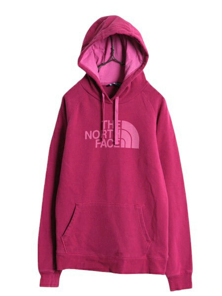 ノースフェイス プリント スウェット フード パーカー レディース L The North Face プルオーバー 裏起毛 トレーナー アウトドア ツートン