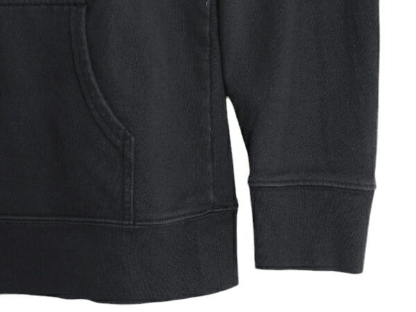 US企画 ノースフェイス プリント スウェット フード パーカー レディース L / The North Face プルオーバー 裏起毛 トレーナー ツートン 黒