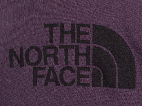 ノースフェイス ロゴ プリント スウェット フード パーカー メンズ М 古着 The North Face プルオーバー 裏起毛 トレーナー アウトドア 紫
