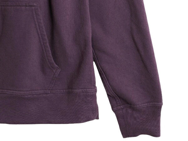 ノースフェイス ロゴ プリント スウェット フード パーカー メンズ М 古着 The North Face プルオーバー 裏起毛 トレーナー アウトドア 紫
