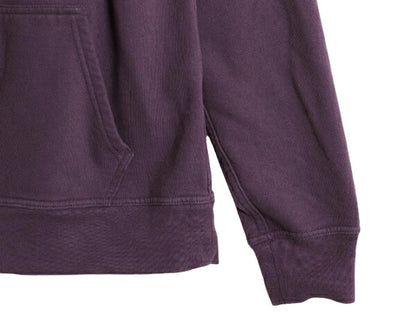 ノースフェイス ロゴ プリント スウェット フード パーカー メンズ М 古着 The North Face プルオーバー 裏起毛 トレーナー アウトドア 紫