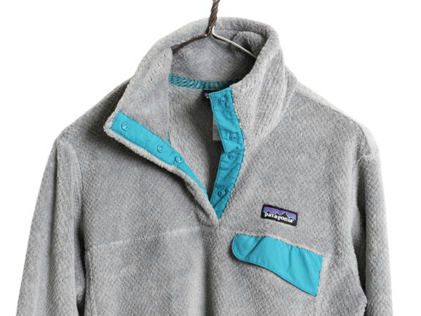 14年製 パタゴニア リツール スナップT プルオーバー ジャケット レディース M 古着 Patagonia フリース アウトドア ブルゾン ハイネック