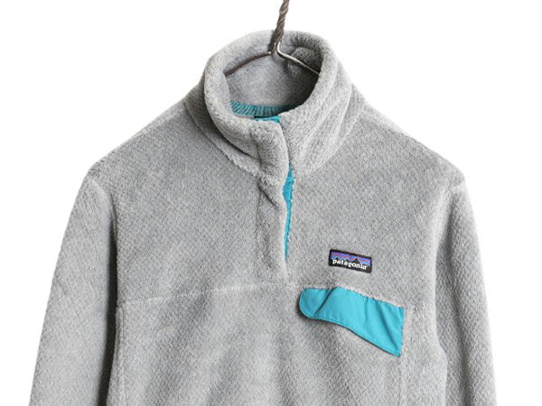 14年製 パタゴニア リツール スナップT プルオーバー ジャケット レディース M 古着 Patagonia フリース アウトドア ブルゾン ハイネック
