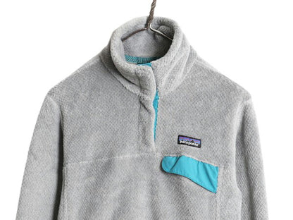 14年製 パタゴニア リツール スナップT プルオーバー ジャケット レディース M 古着 Patagonia フリース アウトドア ブルゾン ハイネック