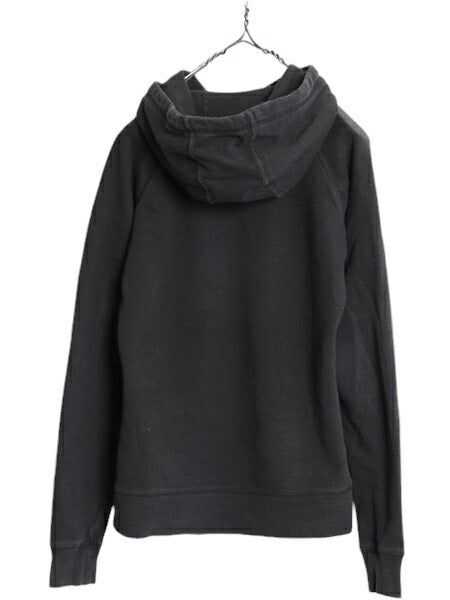 ノースフェイス プリント スウェット フード パーカー レディース S / The North Face プルオーバー 裏起毛 トレーナー アウトドア 薄手 黒