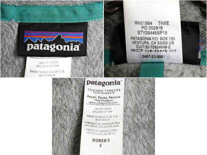 15年製 パタゴニア リツール ベスト レディース S / 古着 Patagonia フルジップ フリース 重ね着 前開き ハイネック スナップT アウトドア