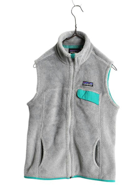 15年製 パタゴニア リツール ベスト レディース S / 古着 Patagonia フルジップ フリース 重ね着 前開き ハイネック スナップT アウトドア