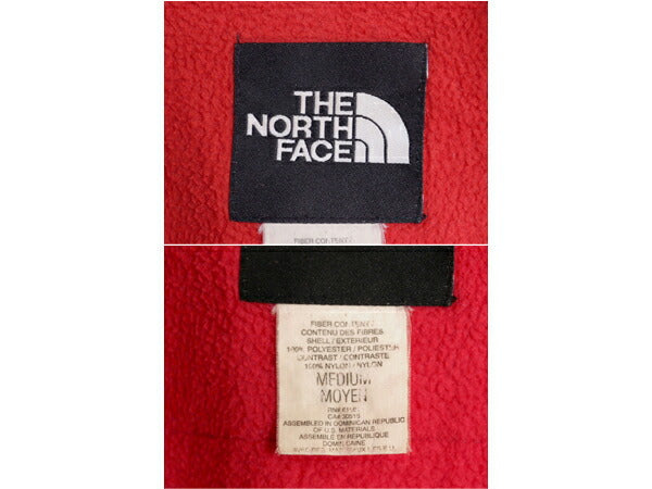 90s ノースフェイス デナリ ベスト メンズ レディース M オールド The North Face DENALI フリース ナイロン アウトドア フルジップ 前開き