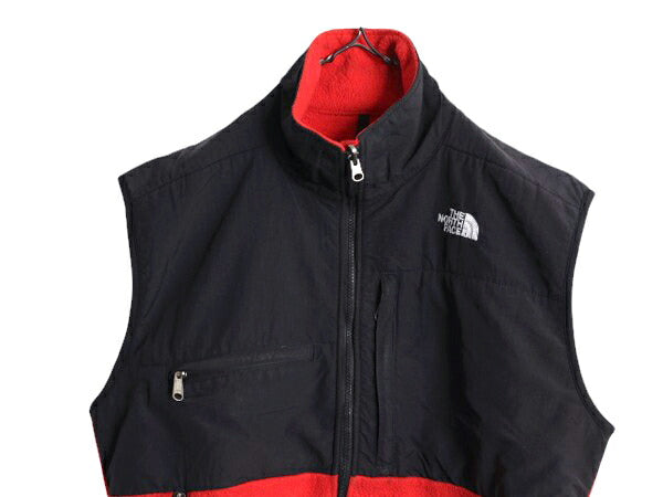 90s ノースフェイス デナリ ベスト メンズ レディース M オールド The North Face DENALI フリース ナイロン アウトドア フルジップ 前開き