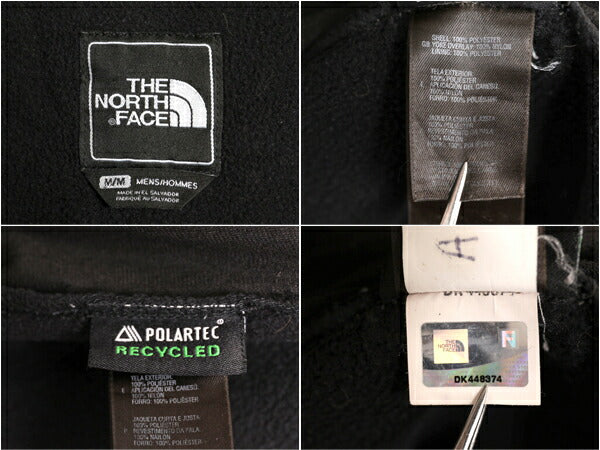 ノースフェイス デナリ ジャケット メンズ М / 古着 The North Face DENALI アウトドア フリース ナイロン ブルゾン フルジップ ブラック