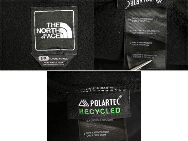 ノースフェイス デナリ ジャケット レディース S / The North Face DENALI 黒 アウトドア フリース ナイロン ブルゾン フルジップ ブラック