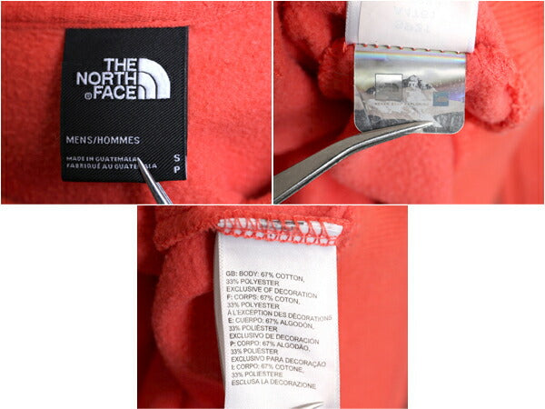 US企画 ノースフェイス 両面 プリント スウェット フード パーカー メンズ S The North Face 裏起毛 トレーナー アウトドア プルオーバー