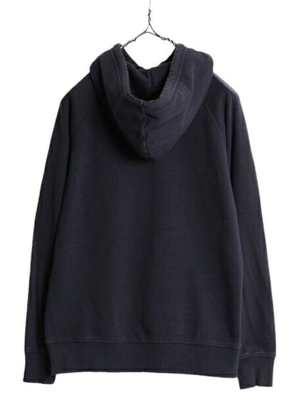 ノースフェイス プリント スウェット フード パーカー レディース S / The North Face プルオーバー 裏起毛 トレーナー ベア イラスト 濃紺