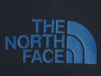 ノースフェイス プリント スウェット フード パーカー メンズ XL / 大きいサイズ 古着 The North Face 裏起毛 トレーナー プルオーバー 紺