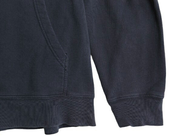 ノースフェイス プリント スウェット フード パーカー メンズ XL / 大きいサイズ 古着 The North Face 裏起毛 トレーナー プルオーバー 紺