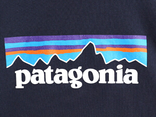 19年製 パタゴニア プリント スウェット フード パーカー メンズ L / Patagonia トレーナー プルオーバー ストレッチ アウトドア 裏起毛 紺