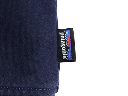 19年製 パタゴニア プリント スウェット フード パーカー メンズ L / Patagonia トレーナー プルオーバー ストレッチ アウトドア 裏起毛 紺