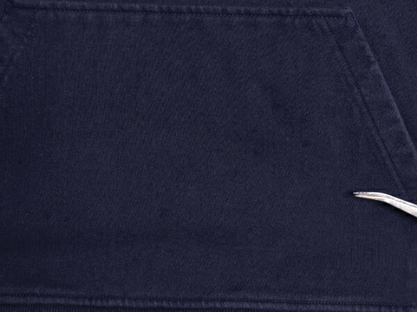 19年製 パタゴニア プリント スウェット フード パーカー メンズ L / Patagonia トレーナー プルオーバー ストレッチ アウトドア 裏起毛 紺
