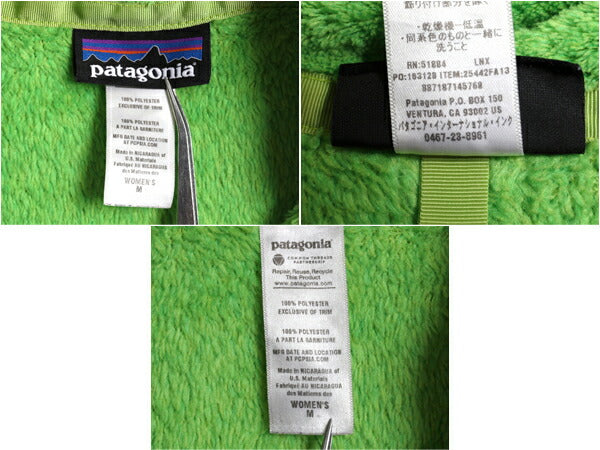 13年製 パタゴニア リツール スナップT プルオーバー ジャケット レディース M 古着 Patagonia フリース アウトドア ブルゾン ハイネック