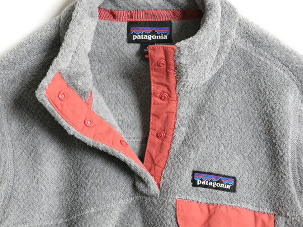 19年製 パタゴニア リツール スナップT プルオーバー ジャケット レディース М 古着 Patagonia フリース アウトドア ブルゾン ハイネック