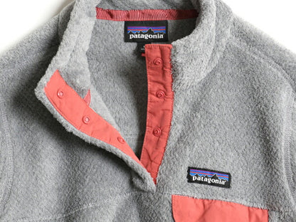 19年製 パタゴニア リツール スナップT プルオーバー ジャケット レディース М 古着 Patagonia フリース アウトドア ブルゾン ハイネック