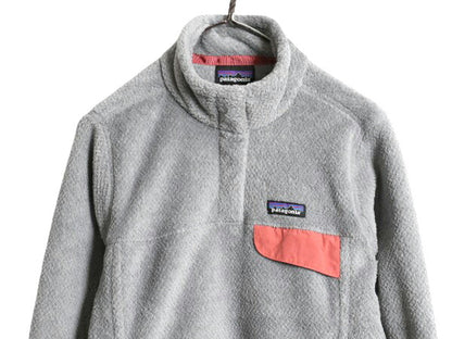 19年製 パタゴニア リツール スナップT プルオーバー ジャケット レディース М 古着 Patagonia フリース アウトドア ブルゾン ハイネック